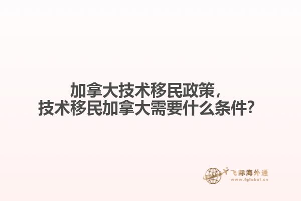 加拿大技術(shù)移民政策，技術(shù)移民加拿大需要什么條件？