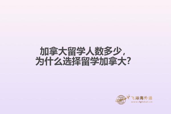 加拿大留學人數(shù)多少，為什么選擇留學加拿大？