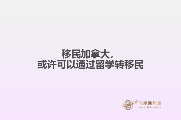 移民加拿大，或許可以通過(guò)留學(xué)轉(zhuǎn)移民