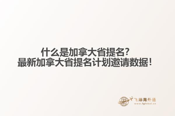 什么是加拿大省提名？
