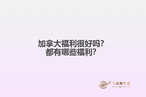 加拿大福利很好嗎？都有哪些福利？