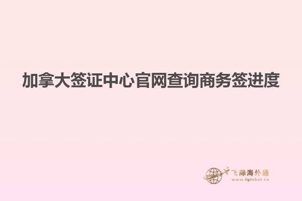 加拿大簽證中心官網(wǎng)查詢(xún)商務(wù)簽進(jìn)度