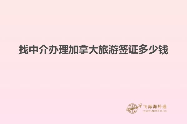 找中介辦理加拿大旅游簽證多少錢