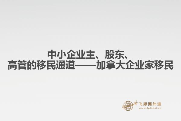 中小企業(yè)主、股東、高管的移民通道——加拿大企業(yè)家移民