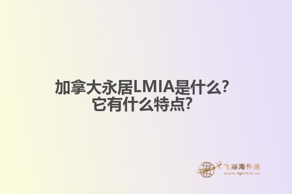 加拿大永居LMIA是什么？它有什么特點？