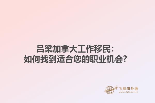 呂梁加拿大工作移民：如何找到適合您的職業(yè)機會？