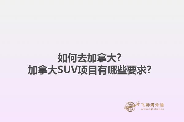 如何去加拿大？加拿大SUV項(xiàng)目有哪些要求？1.jpg