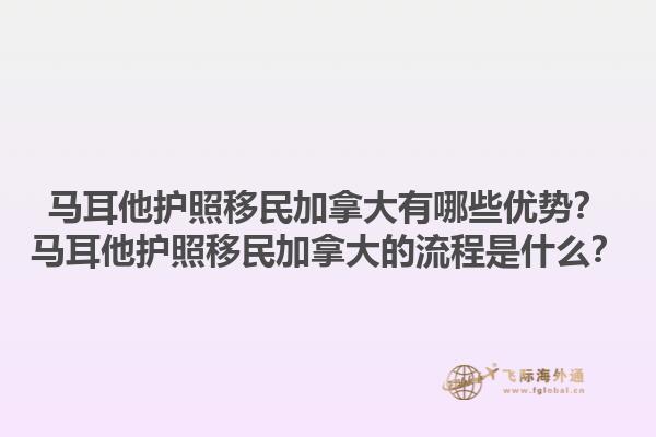 馬耳他護照移民加拿大有哪些優(yōu)勢？馬耳他護照移民加拿大的流程是什么？