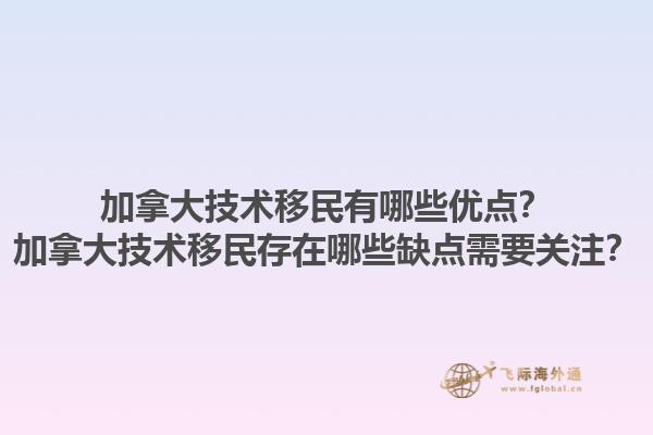 加拿大技術(shù)移民有哪些優(yōu)點(diǎn)？加拿大技術(shù)移民存在哪些缺點(diǎn)需要關(guān)注？