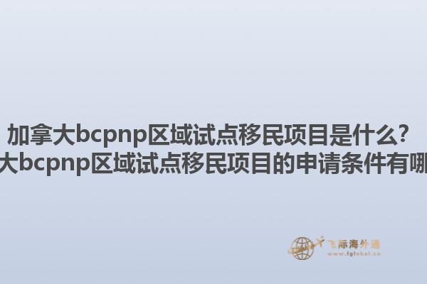 加拿大bcpnp區(qū)域試點移民項目是什么？加拿大bcpnp區(qū)域試點移民項目的申請條件有哪些？1.jpg