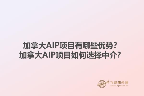 加拿大AIP項目有哪些優(yōu)勢？加拿大AIP項目如何選擇中介？1.jpg