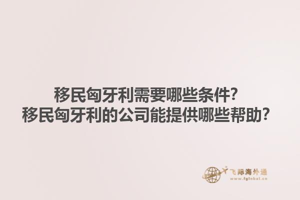 移民匈牙利需要哪些條件？移民匈牙利的公司能提供哪些幫助？1.jpg