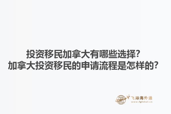 投資移民加拿大有哪些選擇？加拿大投資移民的申請流程是怎樣的？1.jpg