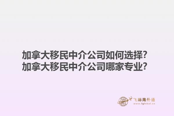 加拿大移民中介公司如何選擇？加拿大移民中介公司哪家專業(yè)？1.jpg