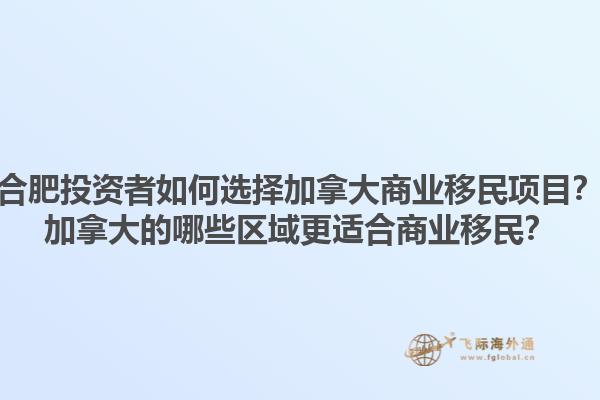 合肥投資者如何選擇加拿大商業(yè)移民項(xiàng)目？加拿大的哪些區(qū)域更適合商業(yè)移民？1.jpg