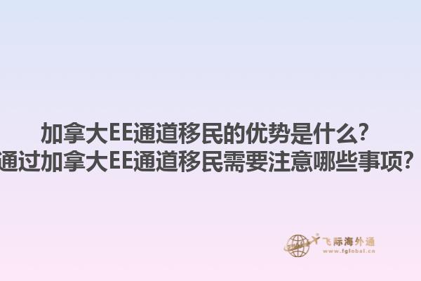 加拿大EE通道移民的優(yōu)勢是什么？通過加拿大EE通道移民需要注意哪些事項？1.jpg