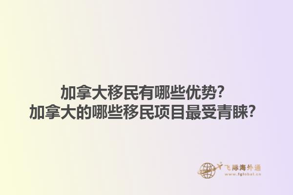 加拿大移民有哪些優(yōu)勢(shì)？加拿大的哪些移民項(xiàng)目最受青睞？1.jpg